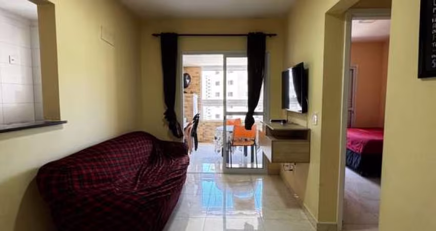 Apartamento Guilhermina Praia Grande 1 dormitório grande sacada lindo