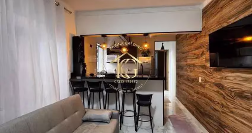 Apartamento guilhermina praia grande 1 dormitório segundo andar de escada