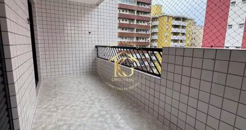 Apartamento 2 quartos (1 suíte) canto forte: espaçoso, varanda, 300m da praia!