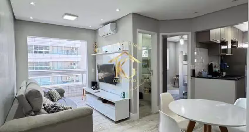 2 dormitórios com 1 suíte mobiliado no canto do forte/praia grande