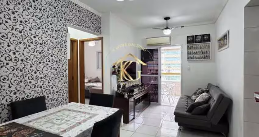 Apartamento tupi praia grande 1 dormitório sacada e churrasqueira a carvão
