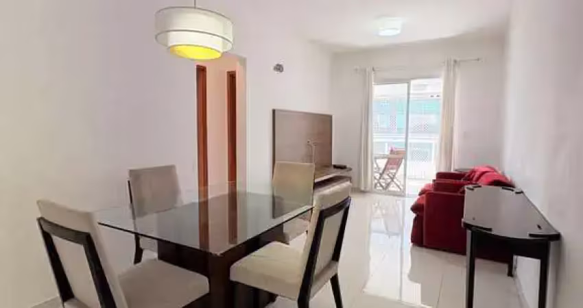 Apartamento semimobiliado de 2 quartos em guilhermina, praia grande - sp