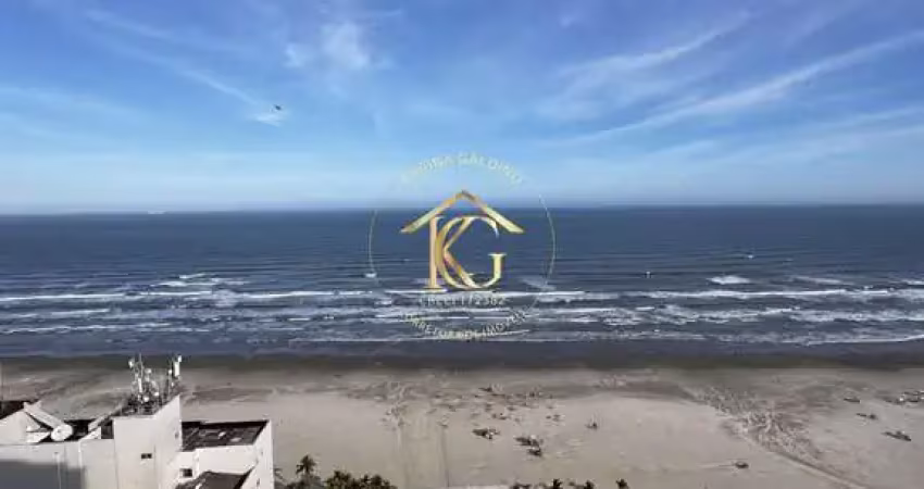 Apartamento mobiliado 4 suítes vista mar- aviação praia grande