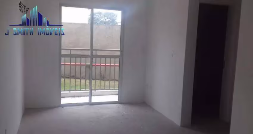 Apartamento novo, 2 dorms, 1 vaga, 48m², living com sacada.