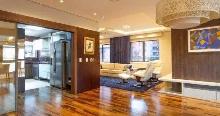 Vende-se amplo apartamento luxuoso 3 suítes e 3 vagas, hidro, mobiliado, dependência completa - 221m² - Bela Vista