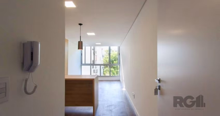Apartamento em Porto Alegre no Bairro Petrópolis, de 1 quarto, semi mobiliado.