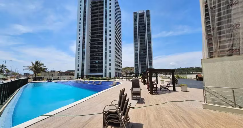 Apartamento 3 quartos, 3 suítes, vaga, frente mar em jacarecica, maceió - alagoas