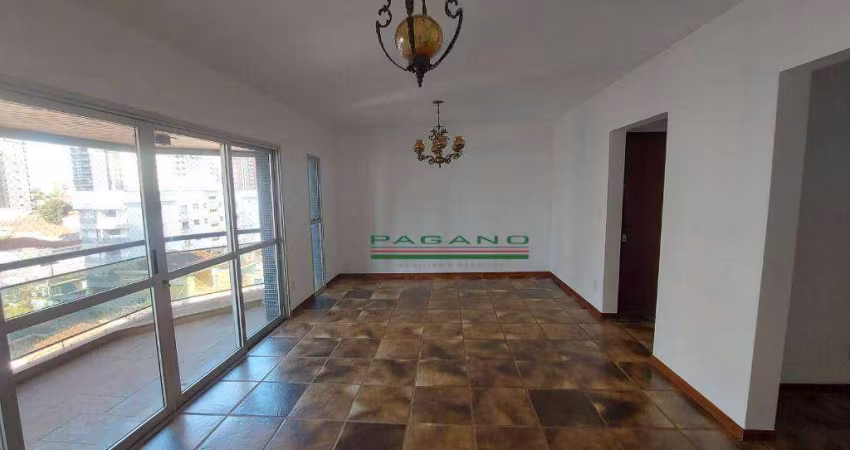 Apartamento com 3 dormitórios para alugar, 167 m² por R$ 4.636,00/mês - Centro - Ribeirão Preto/SP