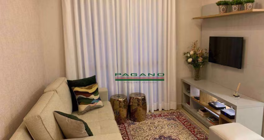 Apartamento com 1 dormitório para alugar, 46 m² por R$ 3.304,68/mês - Residencial Flórida - Ribeirão Preto/SP