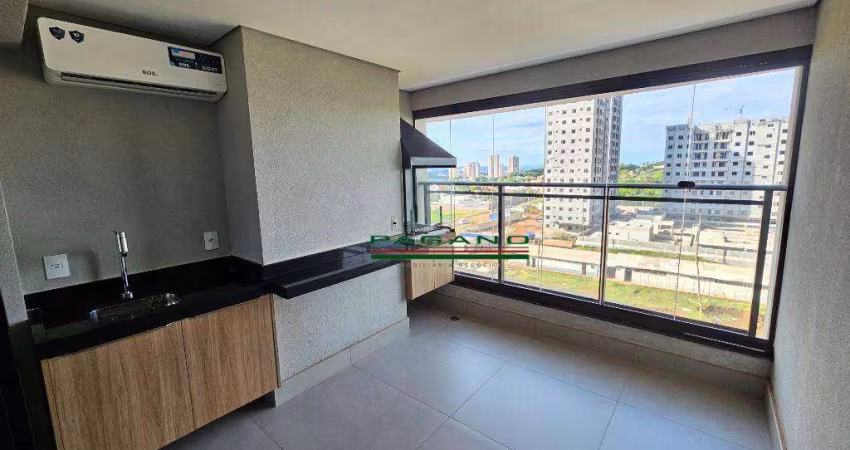 Apartamento com 2 dormitórios para alugar, 74 m² por R$ 5.233,00/mês - Jardim Olhos D'Água - Ribeirão Preto/SP
