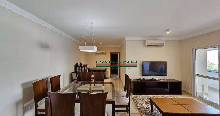 Apartamento com 3 dormitórios para alugar, 144 m² por r$ 7.208,59/mês - jardim botânico - ribeirão preto/sp