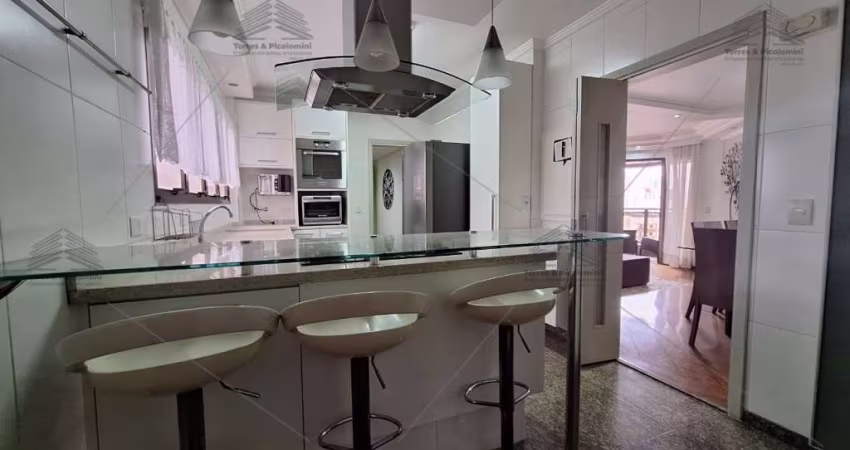 Apartamento à venda no Anália Franco, 152 m²,3 quartos,3 suítes,lavabo,cozinha americana planejada e mobiliada,ar condicionado,02 vagas.