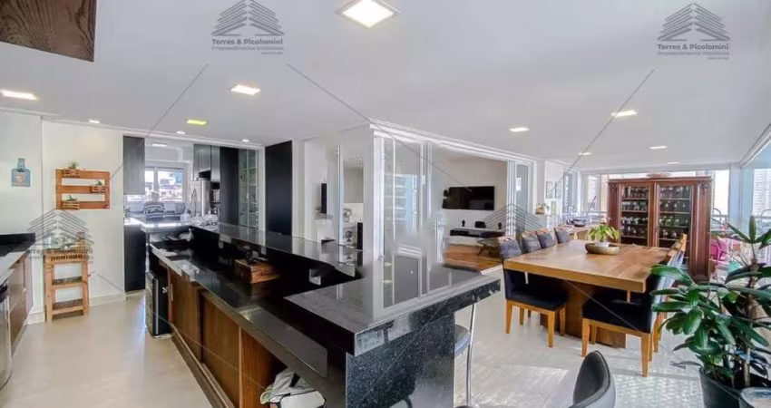 Apartamento à venda no Parque da Mooca, 188m², Sacada Gourmet, 4 dormitórios, 3 suítes, 3 vagas, móveis planejados, Veranda Mooca