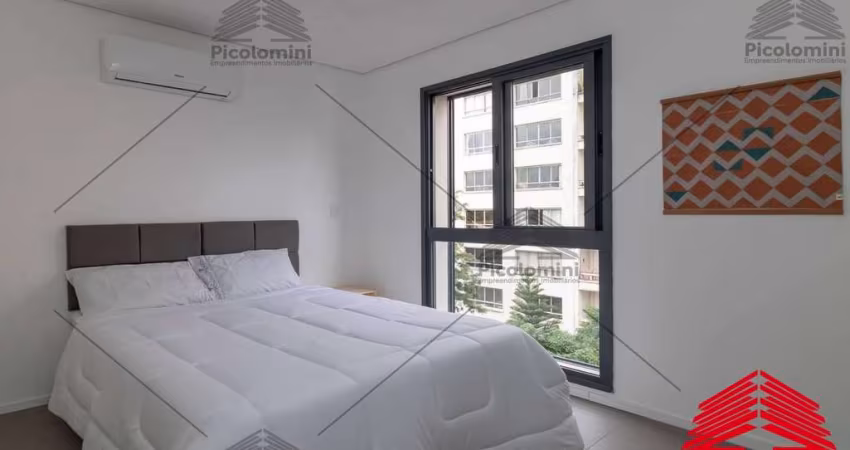 Apartamento à venda em Higienópolis, São Paulo-SP: 1 quarto, 1 banheiro, 24,16m² de área  Semi Mobiliado