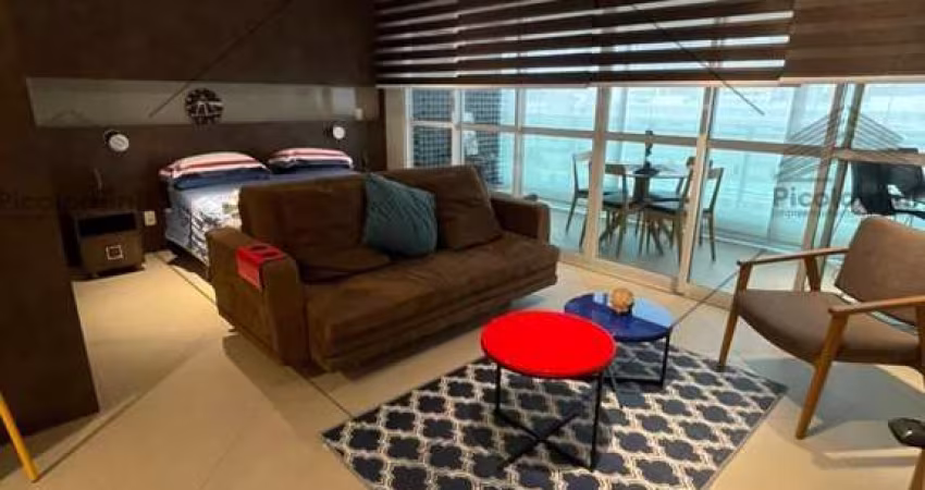 Apartamento para locação em frente ao shopping Anália franco, 55 m², 01 quarto,sala integrada a varanda gourmet, 02 vagas fixas.totalmente mobiliado.