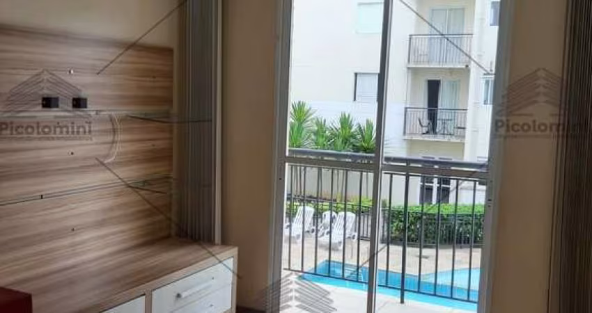Apartamento à venda no Parque São Lucas, 2 quartos, sala 2 ambientes com sacada, 1 banheiro, 1 vaga, 50 m² de área. piscina, academia e muito mais