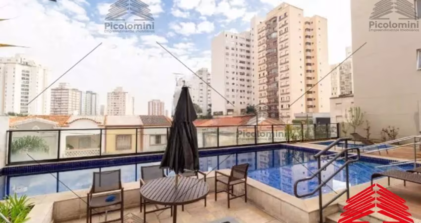 Studio alto mooca, andar alto, vista livre, com 3 quartos, sendo 1 suíte e um banheiro social, sala de estar e jantar com sacada, cozinha, com armário