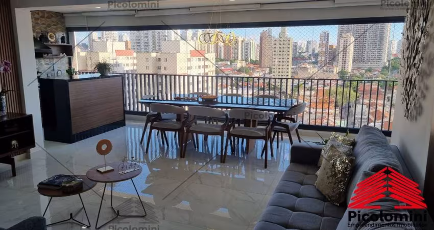 Apartamento á venda Tatuapé, sacada gourmet, andar alto,  moderno, lazer de clube, á 100 metros do Parque Piqueri