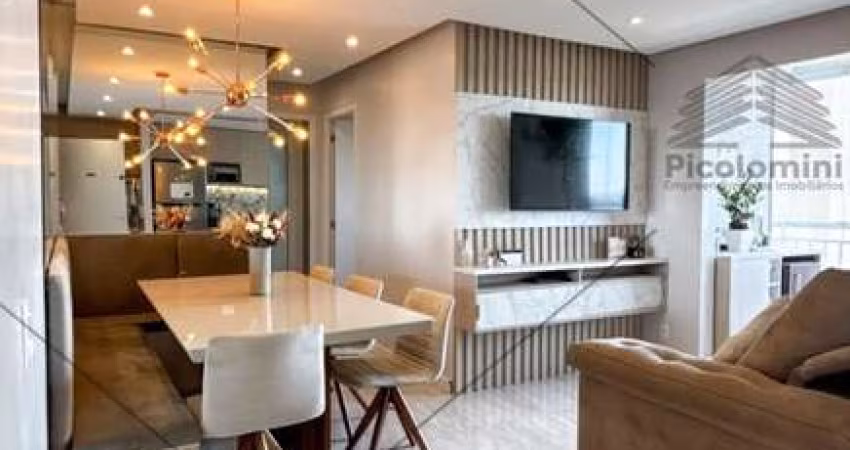 Apartamento à venda em Belém Com 2 quartos, 1 suíte, sala 2 ambientes com sacada, 2 banheiros, 1 vaga de garagem, piscina, espaço gourmet e mais