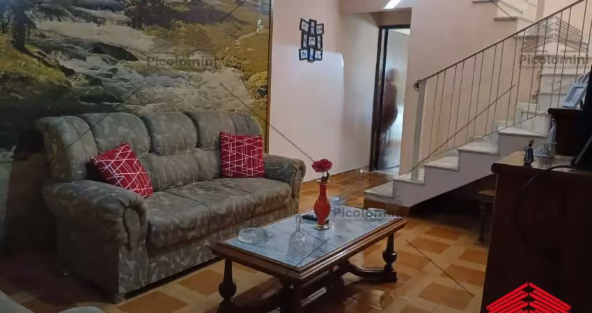 Sobrado com 3 pavimentos 182m² - jardim guairaca, 3 quartos, copa, cozinha, churrasqueira,2 vagas cobertas, próximo à estação monotrilho camilo haddad