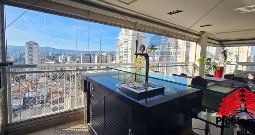 Apartamento, vila romana, 206m2, venda, locação, 4 quartos sendo 3 suítes, varanda gourmet, 3 vagas de garagem, móveis planejados, lazer