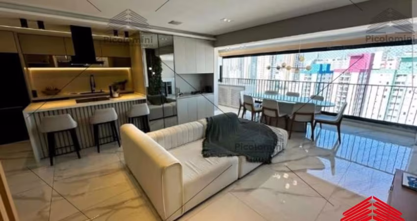 Apartamento à venda no tatuapé porteira fechada, 2 quartos, 2 suítes, sala ampliada, quarto reversível, varanda gourmet, 3 banheiros, 2 vagas, 106m².