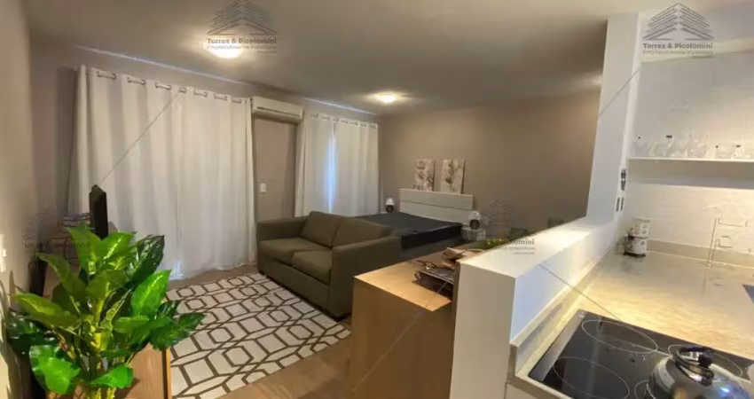 Apartamento flat para locação no luzes da mooca, andar alto, de frente, mobiliado, closet, lavabo, cozinha americana, garagem, academia, lavanderia