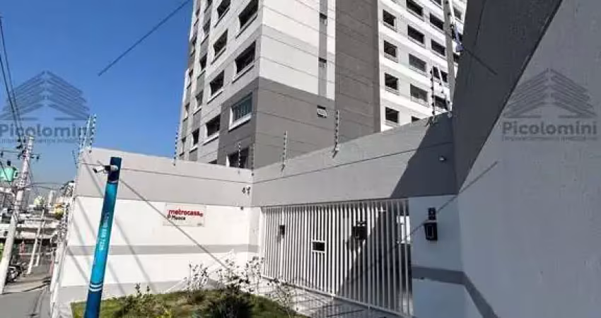 Studio para locação na mooca, 26m² com 1 quarto com armário, sala com rack, cozinha americana com planejados, banheiro social, sem vaga de garagem.