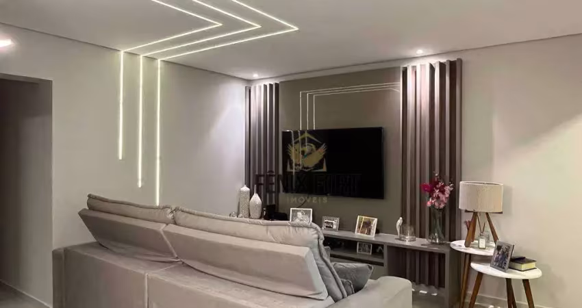 Apartamento com 3 dormitórios à venda, 99 m² por r$ 1.600.000,00 - boqueirão - praia grande/sp