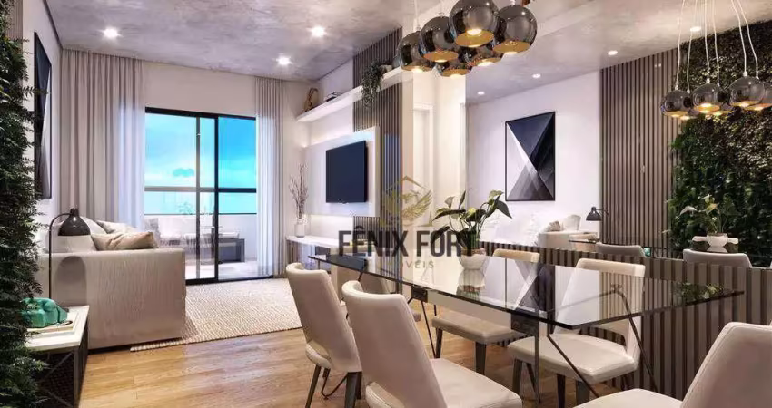 Apartamento com 2 dormitórios à venda, 80 m² por r$ 480.000 - boqueirão - praia grande/sp
