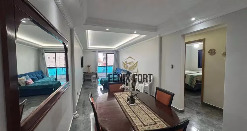Apartamento com 3 dormitórios, 106 m² - venda por r$ 750.000,00 ou aluguel por r$ 6.486,00/mês - vila guilhermina - praia grande/sp