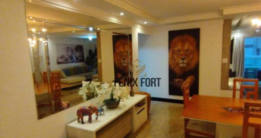Apartamento com 3 dormitórios para alugar, 140 m² por R$ 6.000,00/mês - Canto do Forte - Praia Grande/SP
