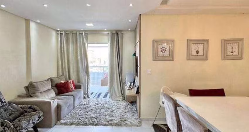 Apartamento com 3 dormitórios à venda, 123 m² por R$ 800.000,00 - Vila Guilhermina - Praia Grande/SP