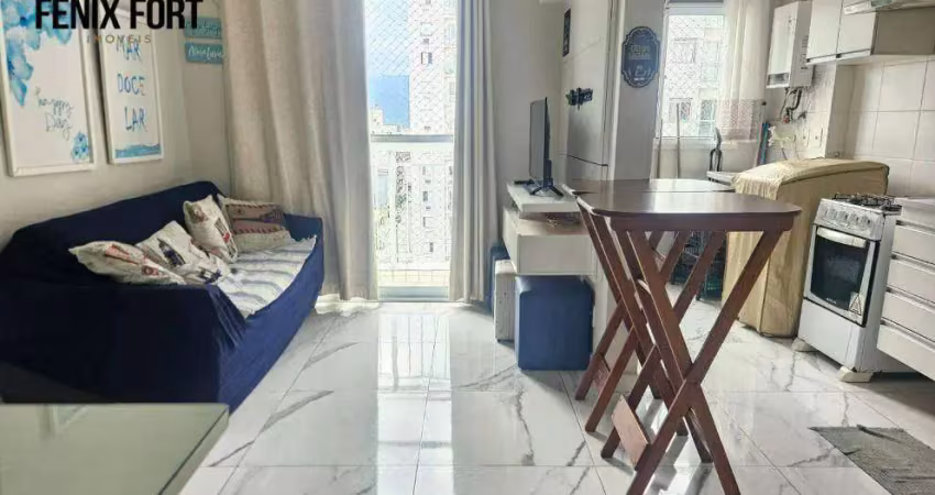 Apartamento com 2 dormitórios à venda, 47 m² por r$ 300.000 - vila assunção - praia grande/sp