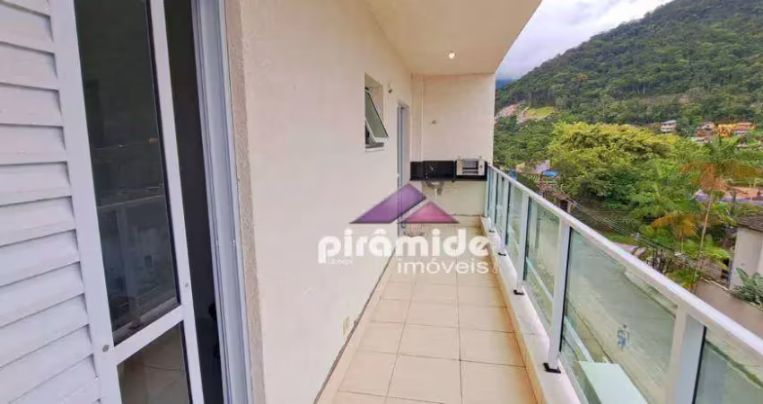 Apartamento com 2 dormitórios para alugar, 84 m² por R$ 3.100,02/mês - Cidade Jardim - Caraguatatuba/SP