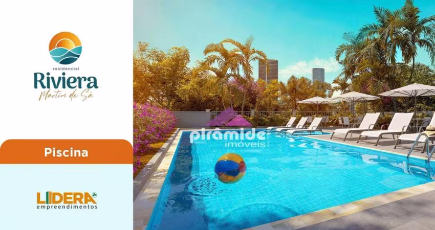 Apartamento com 2 dormitórios à venda, 61 m² por R$ 407.143,00 - Martim de Sá - Caraguatatuba/SP