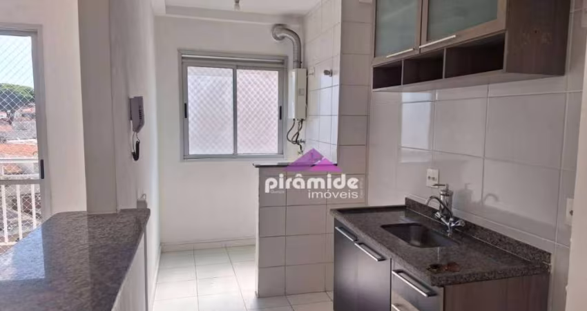 Apartamento com 2 dormitórios para alugar, 59 m² por R$ 2.078,50/mês - Monte Castelo - São José dos Campos/SP