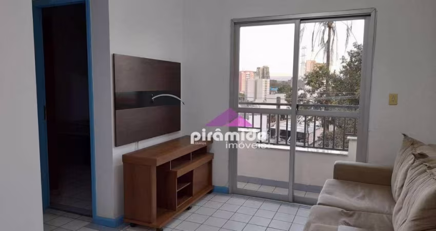 Apartamento com 1 dormitório para alugar, 40 m² por R$ 2.927,00/mês - Jardim São Dimas - São José dos Campos/SP