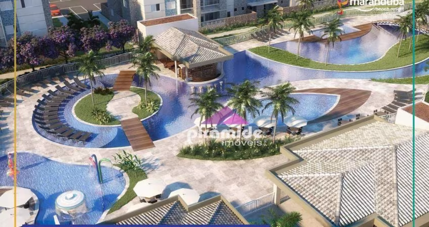 Apartamento Garden com 2 dormitórios à venda, 72 m² por R$ 651.900,00 - Praia do Sapê - Ubatuba/SP