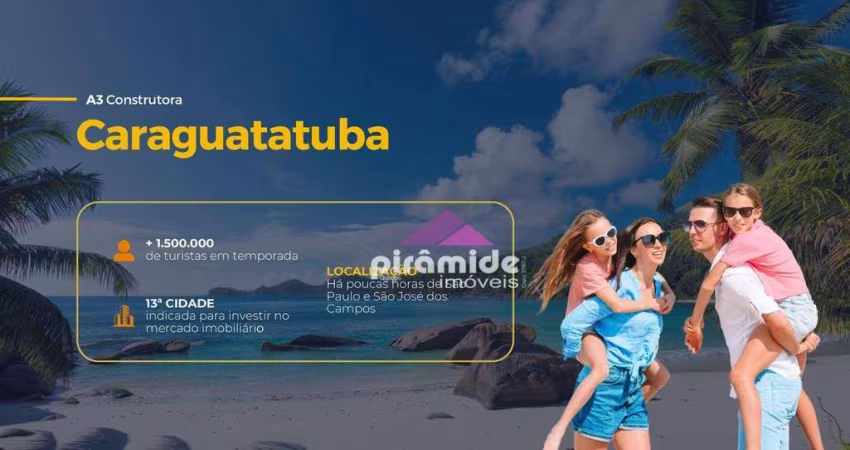 Apartamento com 2 dormitórios à venda, 62 m² por R$ 295.804,00 - Praia das Palmeiras - Caraguatatuba/SP