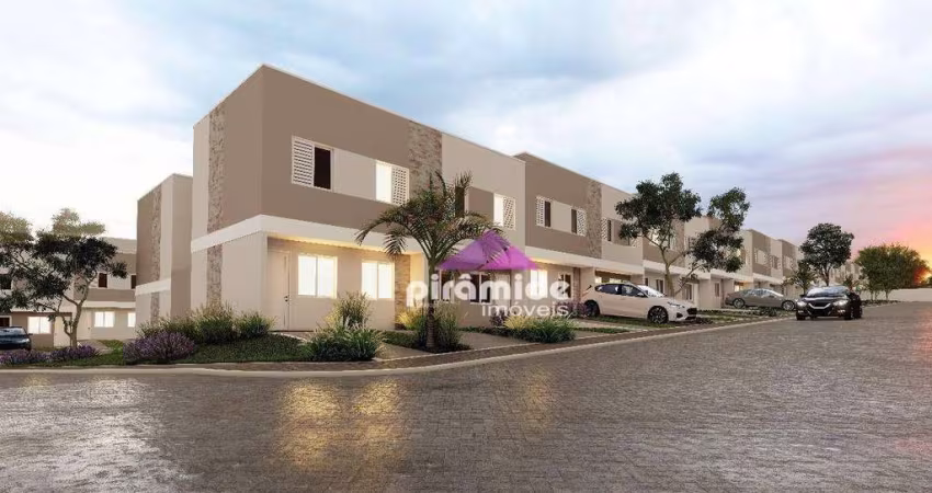 Casa com 2 dormitórios à venda, 63 m² por R$ 320.423,00 - Eugênio de Melo - São José dos Campos/SP