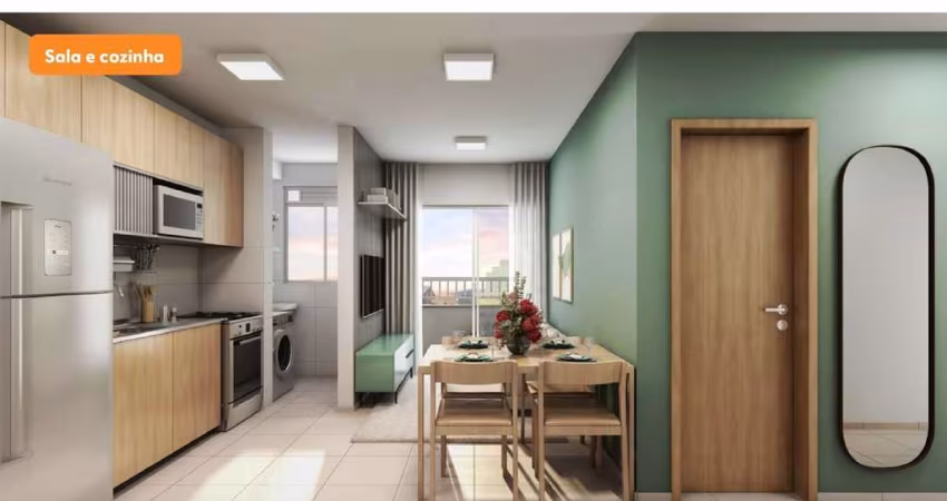 Apartamento com 2 dormitórios à venda, 41 m² por R$ 320.990,00 - Parque dos Ipês - São José dos Campos/SP
