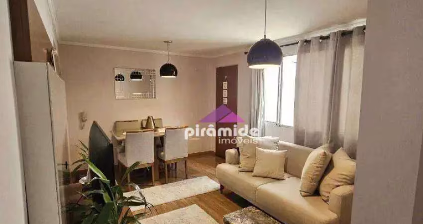 Apartamento com 3 dormitórios, sendo 1 suíte à venda, 68m² por R$ 368.000,00 - Jardim Satélite - São José dos Campos/SP