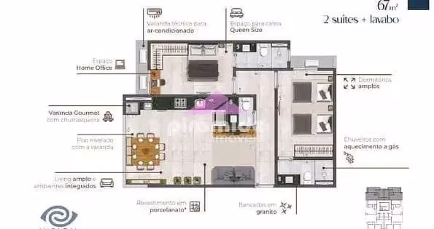 Apartamento à venda, 65 m² por r$ 535.000,00 - martim de sá - caraguatatuba/sp