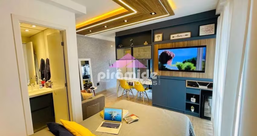 Apartamento com 1 dormitório à venda, 35 m² por r$ 590.000,00 - jardim aquarius - são josé dos camp