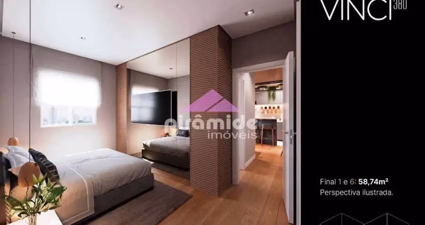 Apartamento com 2 dormitórios à venda, 58 m² por r$ 450.721,00 - parque industrial - são josé dos c