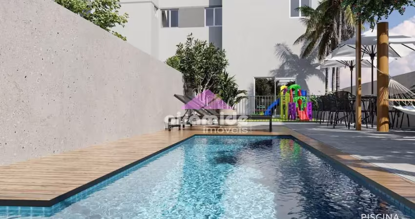 Lançamento lunar residence chácaras são josé: apartamento com 2 dormitórios à venda, 45,75m² por r$