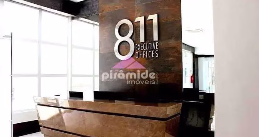 Sala para alugar, offices 811, com ar condicionado, sacada, 2 vagas de garagem.