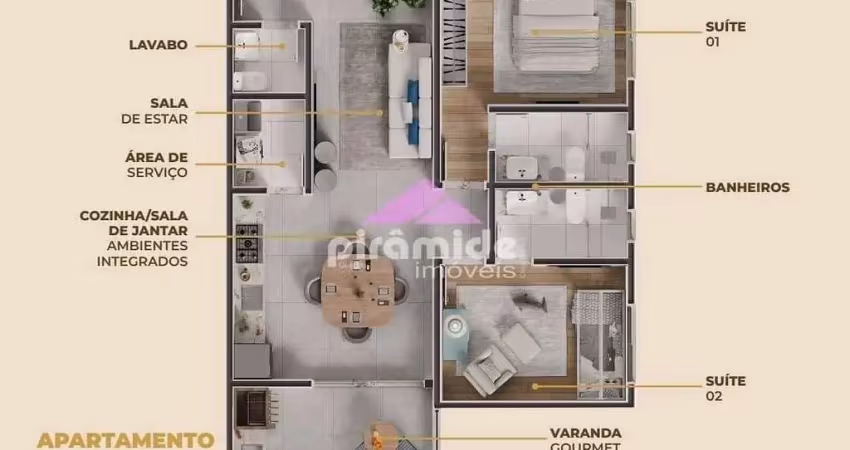Apartamento à venda, praia das palmeiras, caraguatatuba, sp