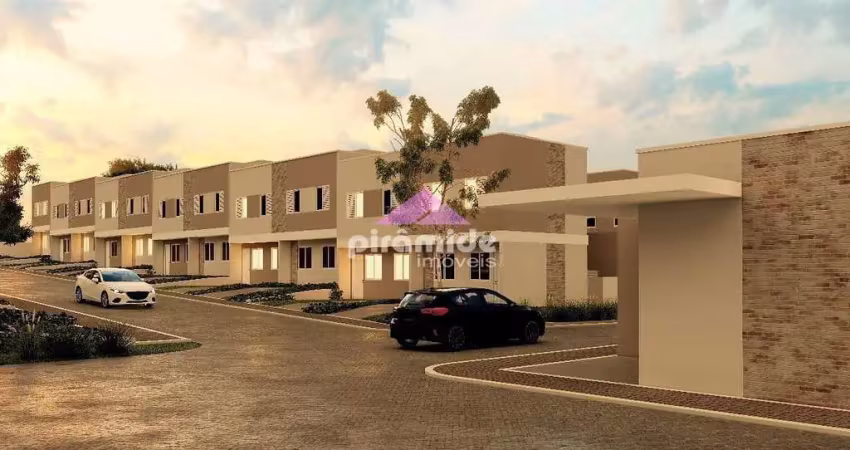 Lançamento bosque das cerejeiras ii eugênio de mello: casa com 2 dormitórios à venda, 62,61m² por r
